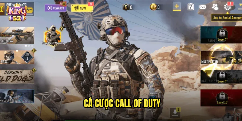 Cá cược Call of Duty king52 - Kèo cược FPS hấp dẫn với tỷ lệ cạnh tranh 1 cá cược Call of Duty